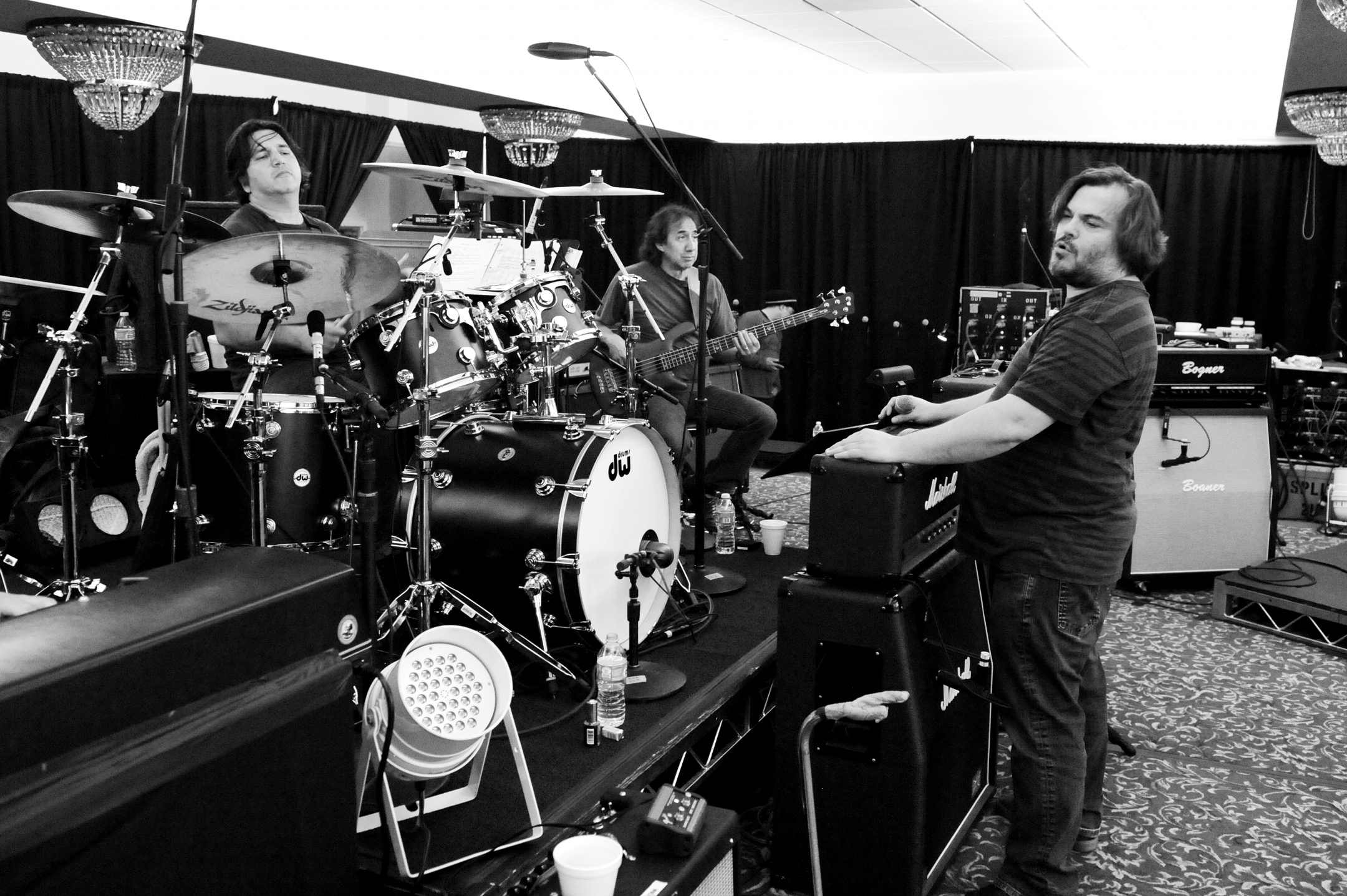 Sound check with Jack Black 2015