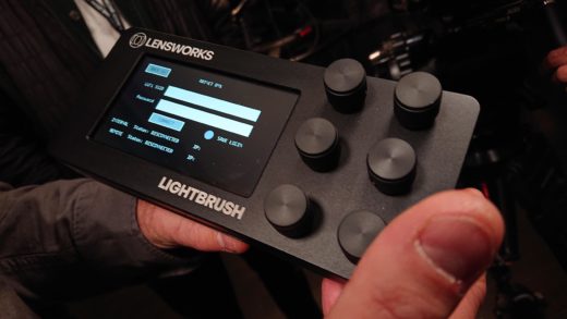 Lensworks Lightbrush handheld control unit.