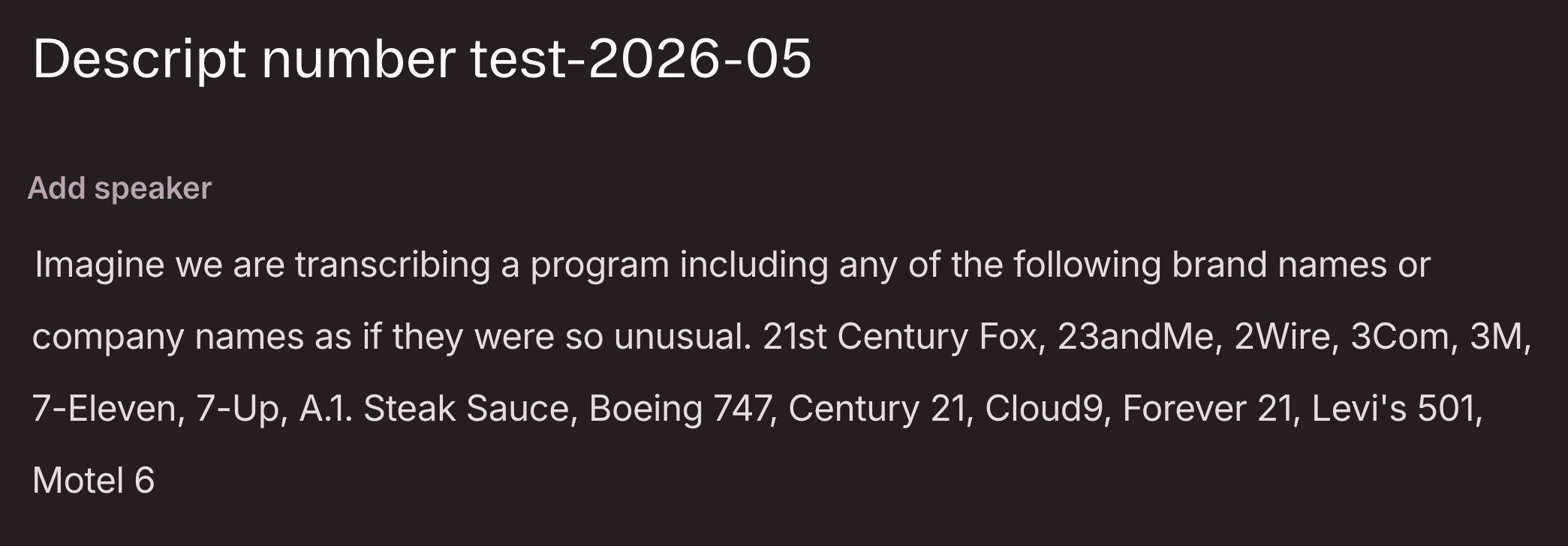 Descript-number-test-2026-05
