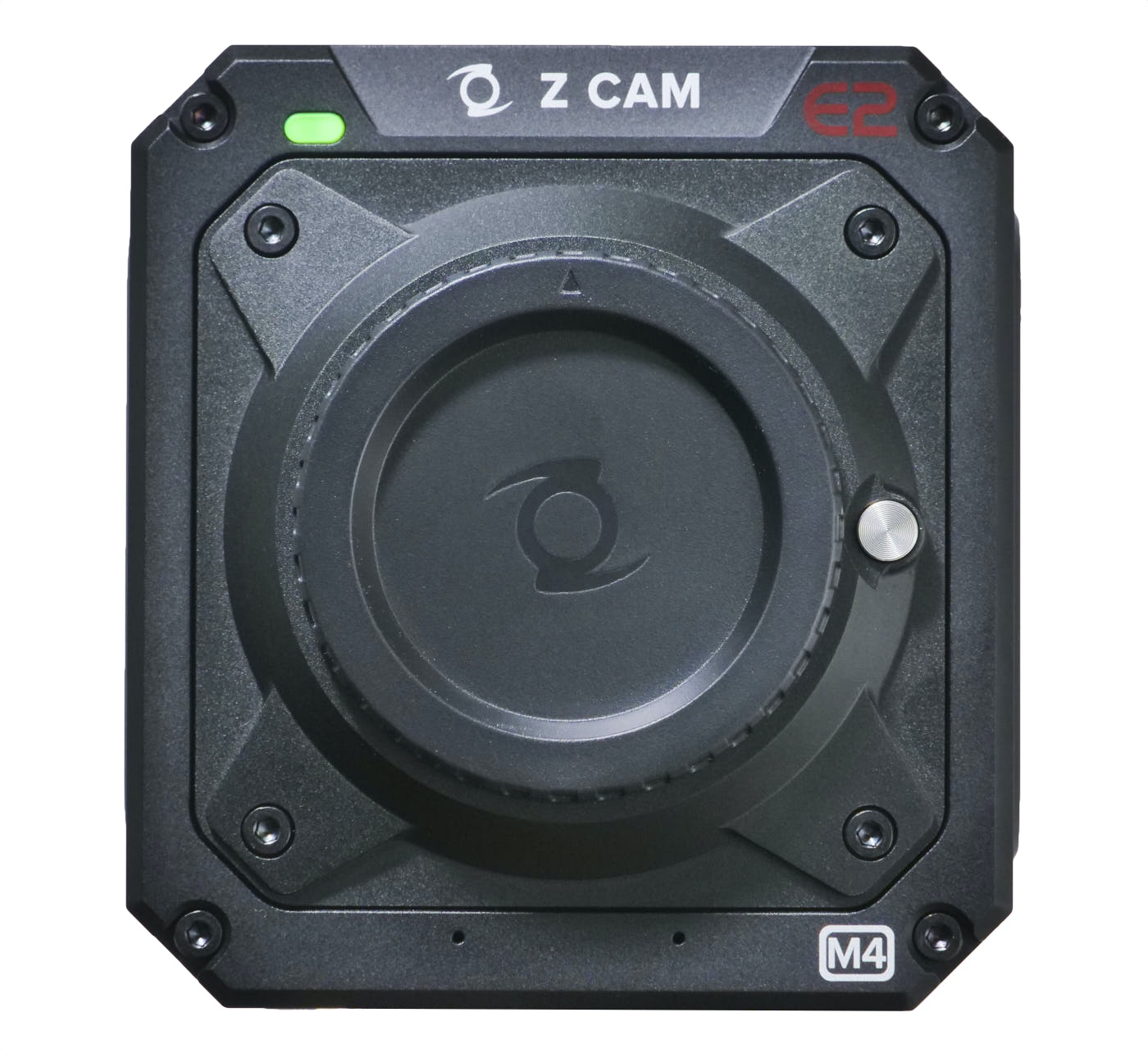 Z Cam E2-M4 front, MFT mount, with body cap in place