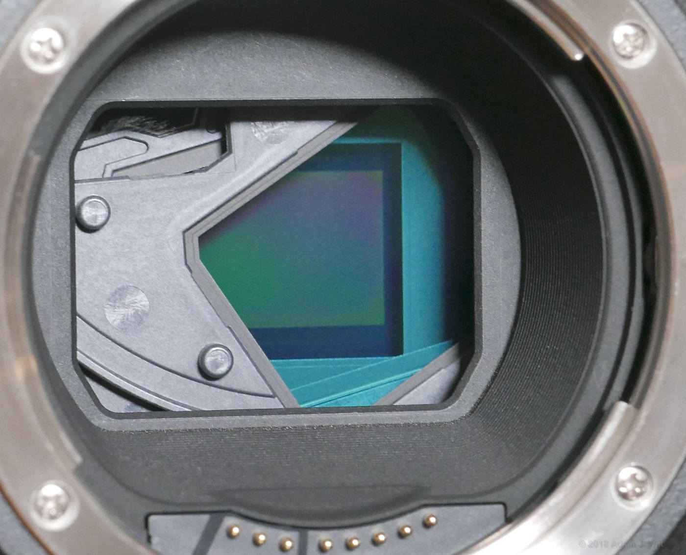 ND filters in the EVA1, partially retracted.