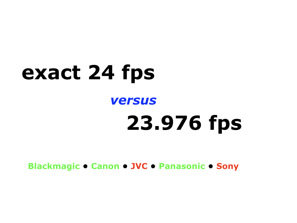 When exact 24 fps beats 23.976… and when it doesn't 8