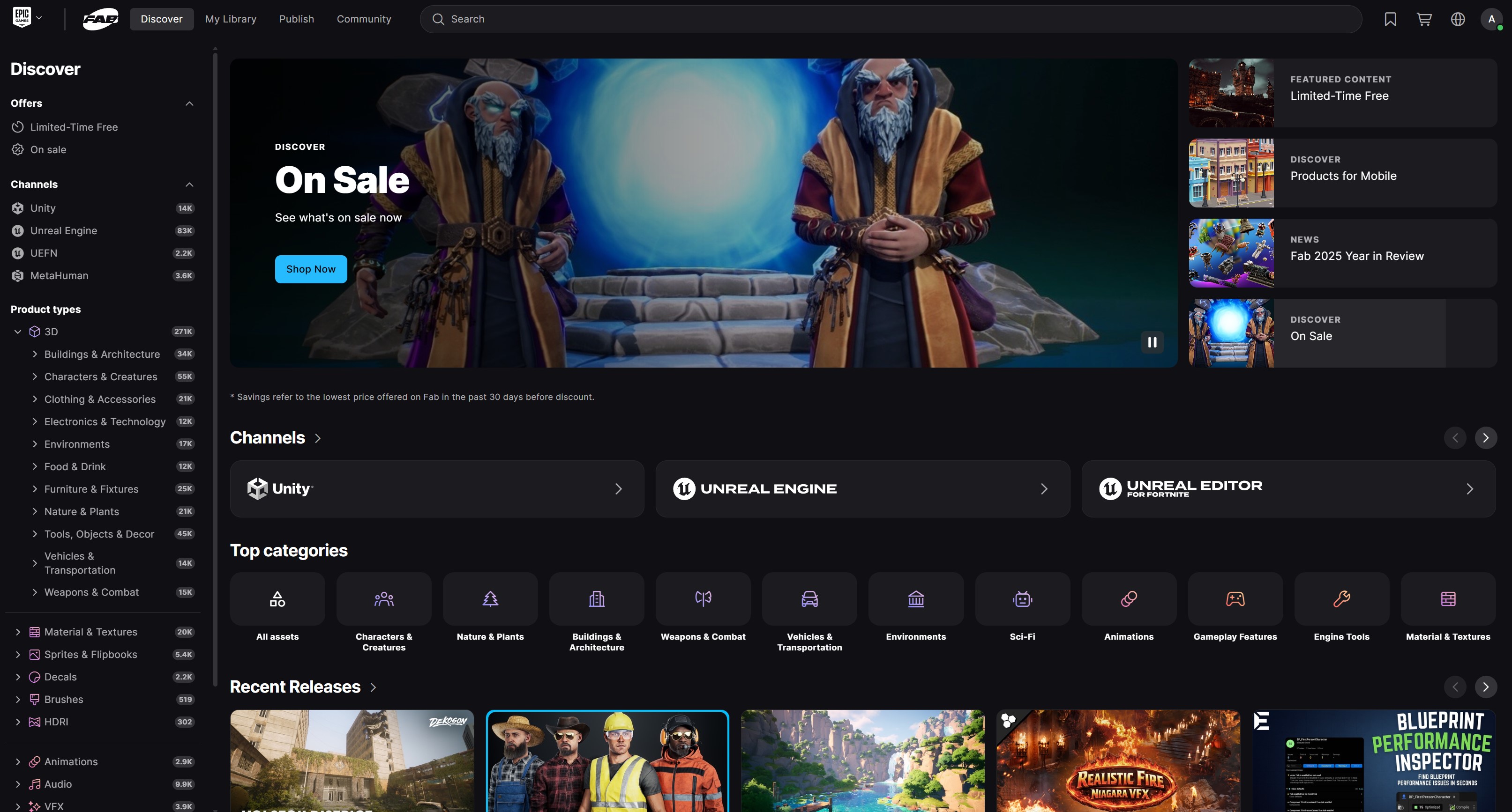 It's 2026 and my Unreal Engine 5 learning continues. 19 Fab Digital Marketplace Unreal Engine 5