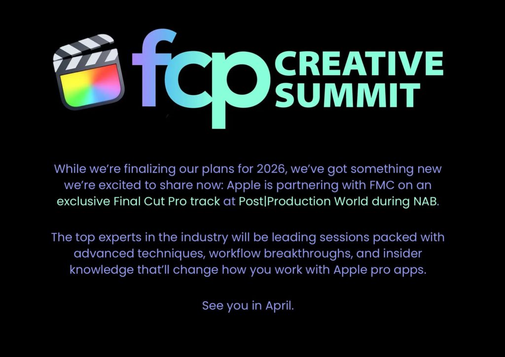 Final Cut Pro user? Head to NAB 2026 3
