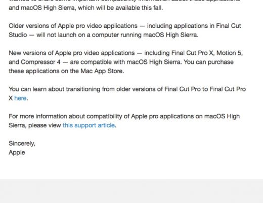 Apple, please create an XML utility to provide access to old Final Cut Pro 7 Classic projects 39