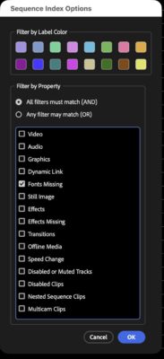 Tool Tip Tuesday for Adobe Premiere Pro: The Sequence Index 19 Tool Tip Tuesday for Adobe Premiere Pro: The Sequence Index 19