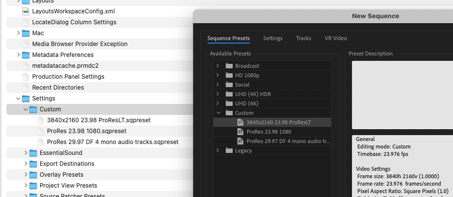 How to move your Adobe Premiere Pro keyboard shortcuts and user settings, most all of them 45