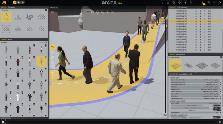 COVID-Compliant Crowd Scenes on a Budget using Anima 1
