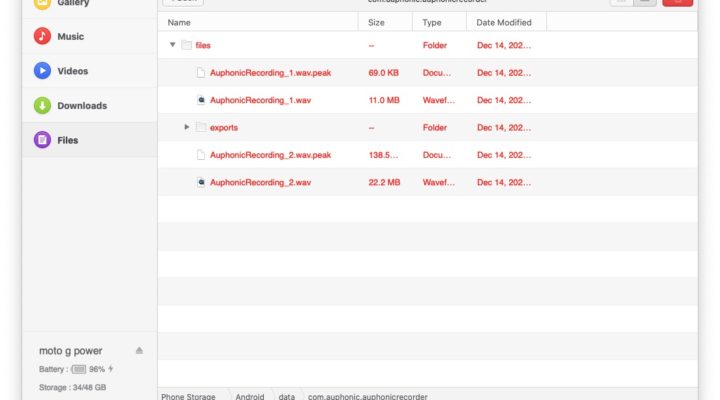 Review: HandShaker transfer-macOS for Android devices + Auphonic crossgating resolution 1