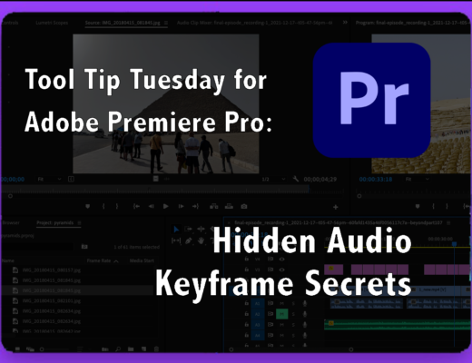 Tool Tip Tuesday for Adobe Premiere: Hidden Audio Keyframes secrets 6