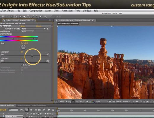 After Effects Classic Course: Hue Saturation Tips 3