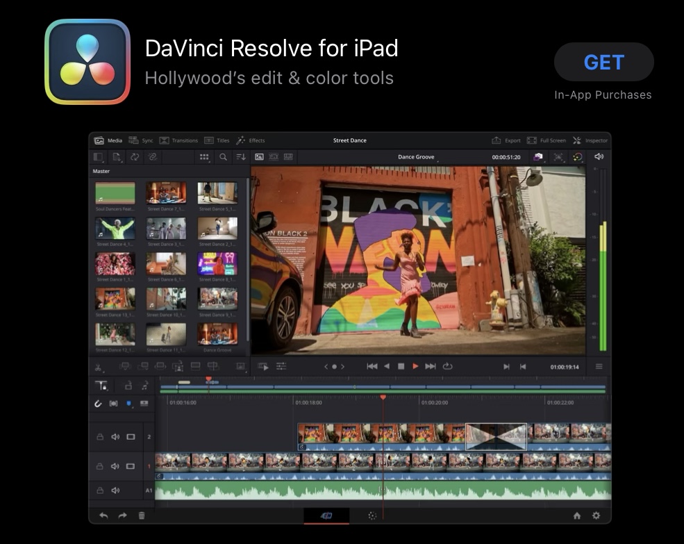 DaVinci Resolve for iPad officially released 10