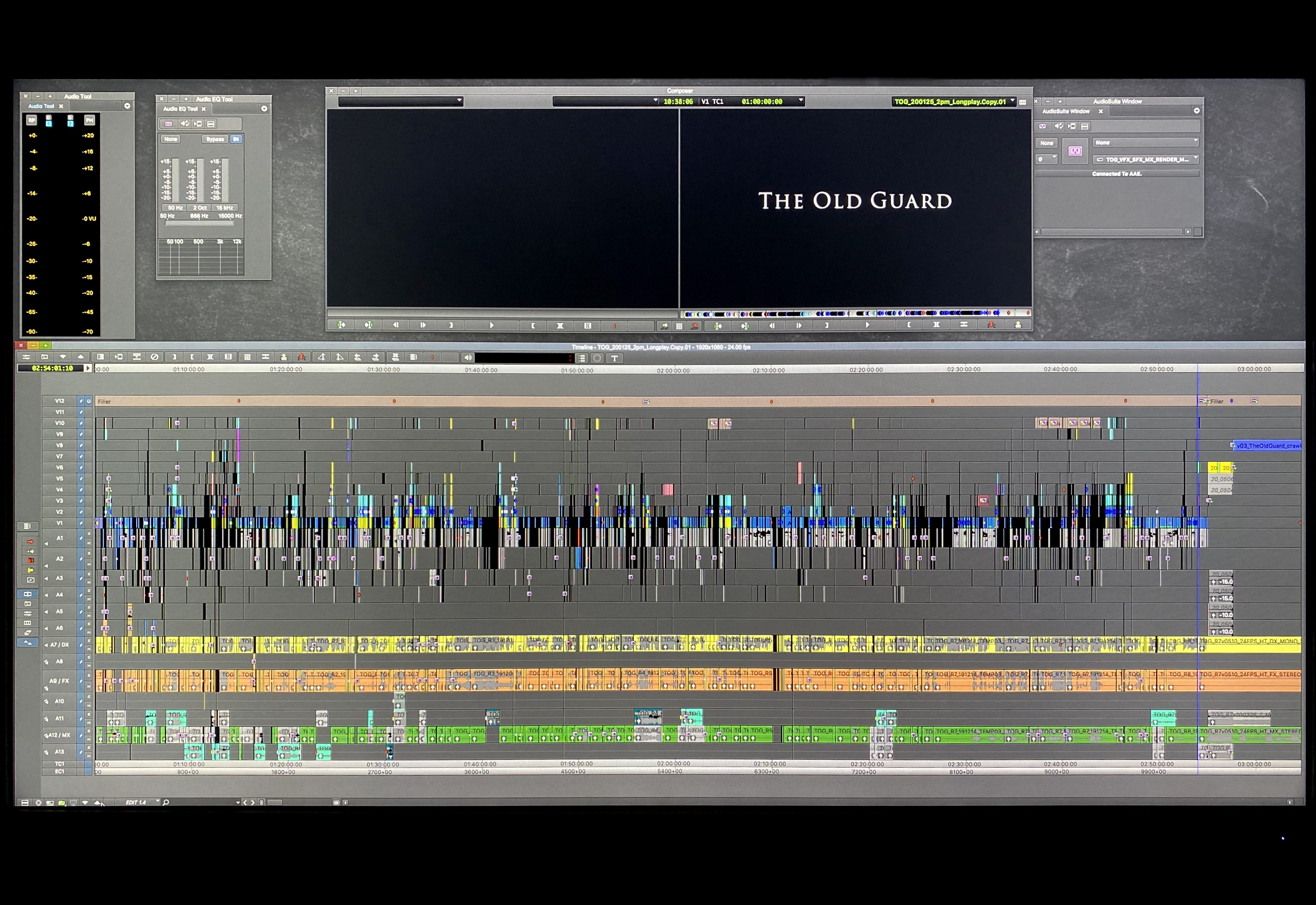 The Old Guard Avid timeline