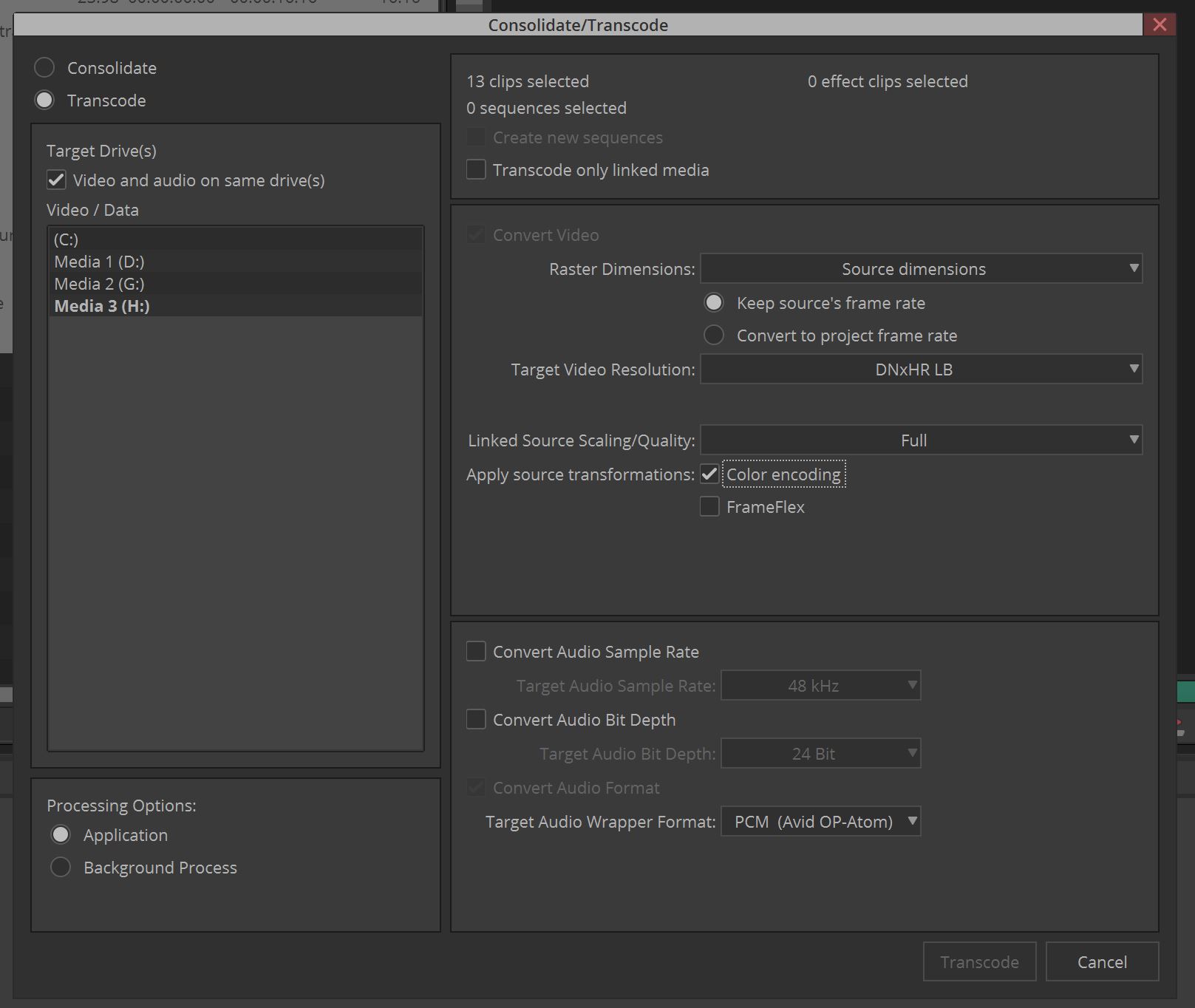 Ideal Transcode Settings