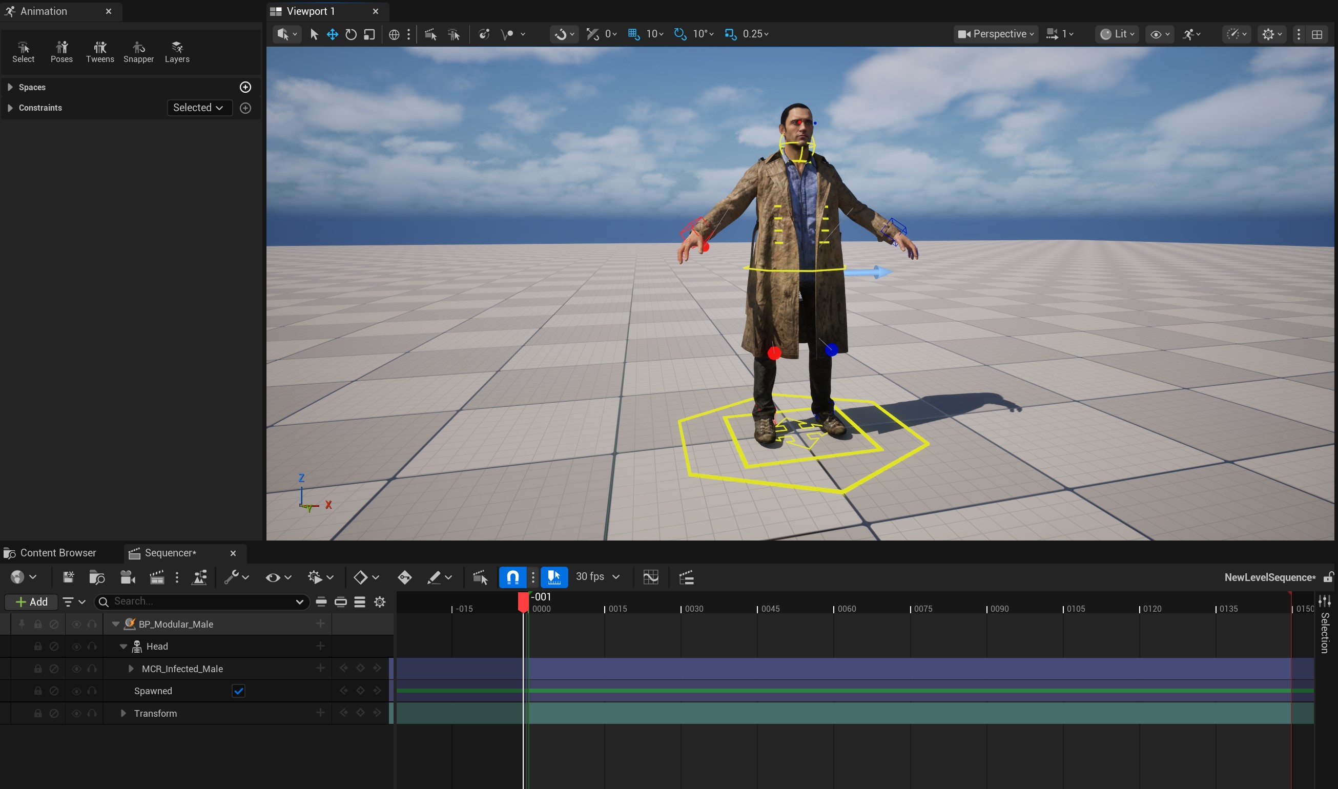 Unreal Engine 5 - Animation Importing & Retargeting Part 1 9 BMS Zombine Control Rig