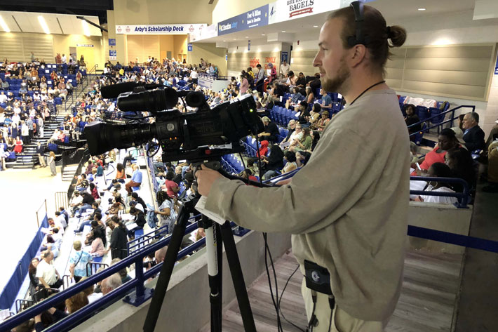 Big South Conference uses 36 JVC ProHD GY-HM850 packages for streaming sports