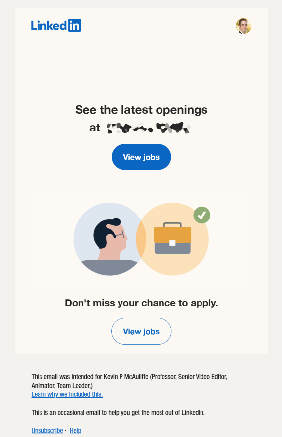 LinkedIn: Networking, or Just Another Social Media Feed? 7 LinkedIn_JobEMails
