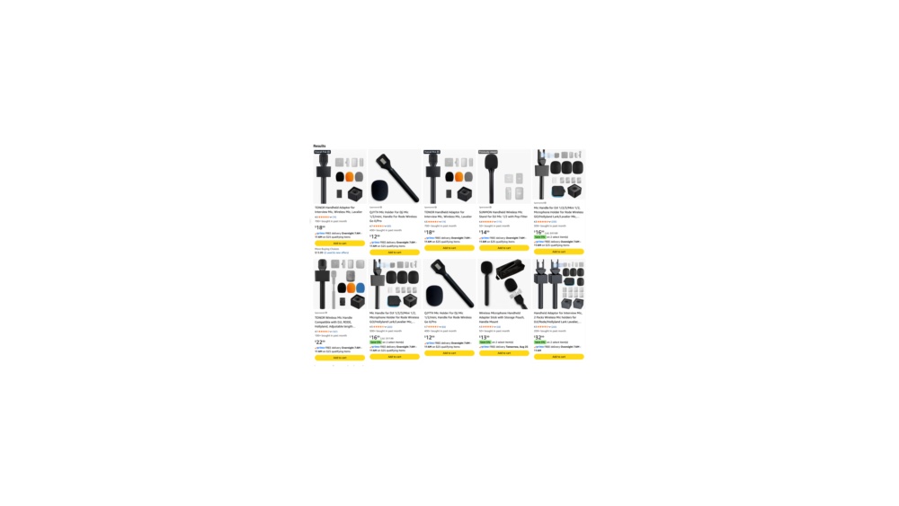 Lav Mic Handle, a generic accessory to convert your lav/transmitter mic into a proper handheld 8