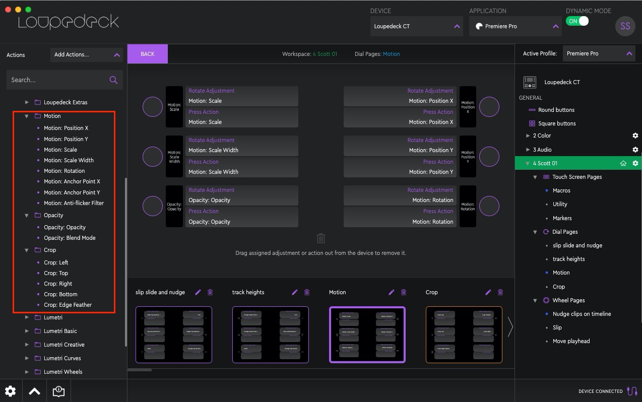 Loupedeck update finally adds support for Motion parameters in Adobe Premiere Pro 1