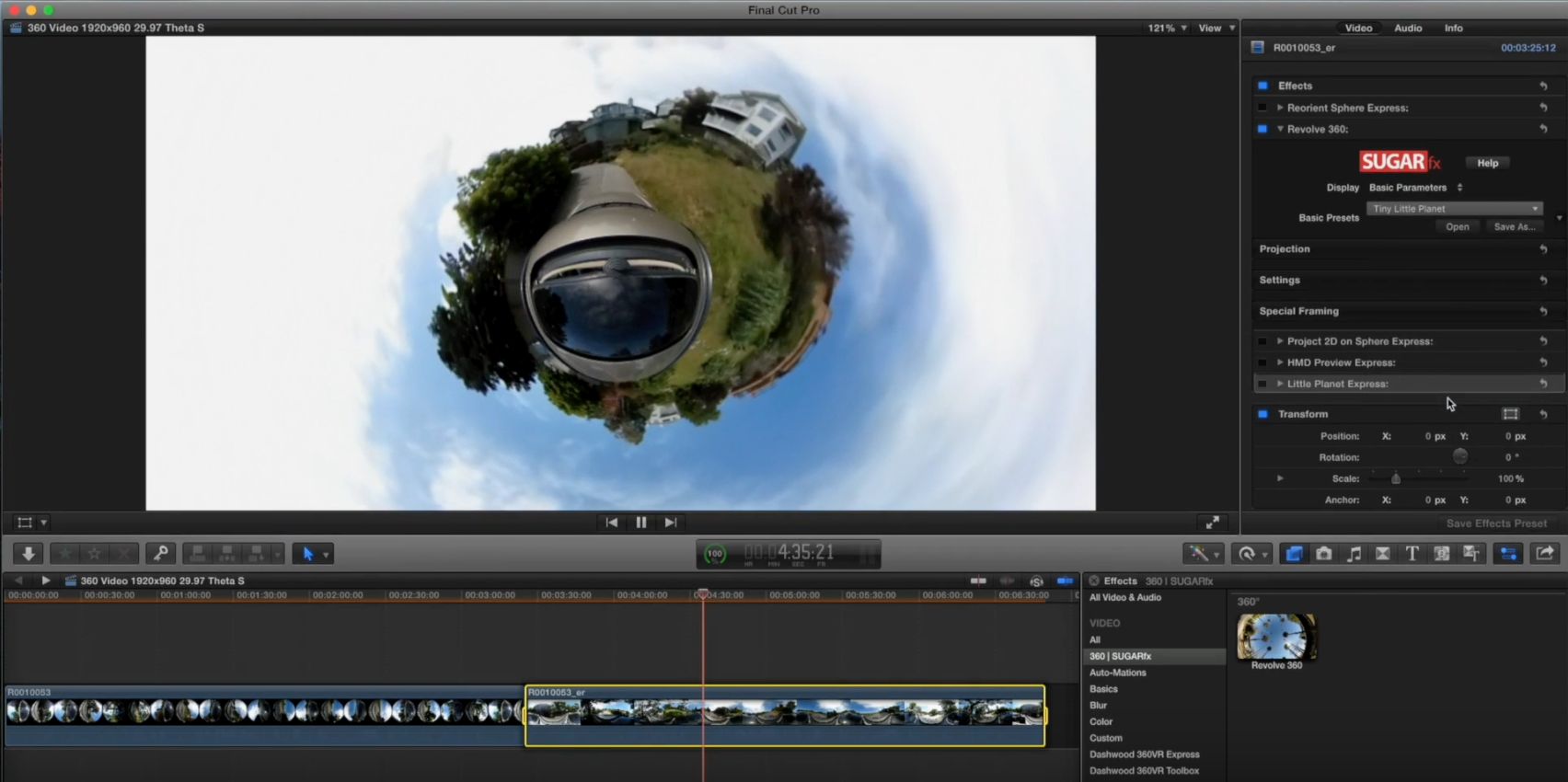360VR in Final Cut Pro X Part 2 by Mark Spencer - ProVideo Coalition