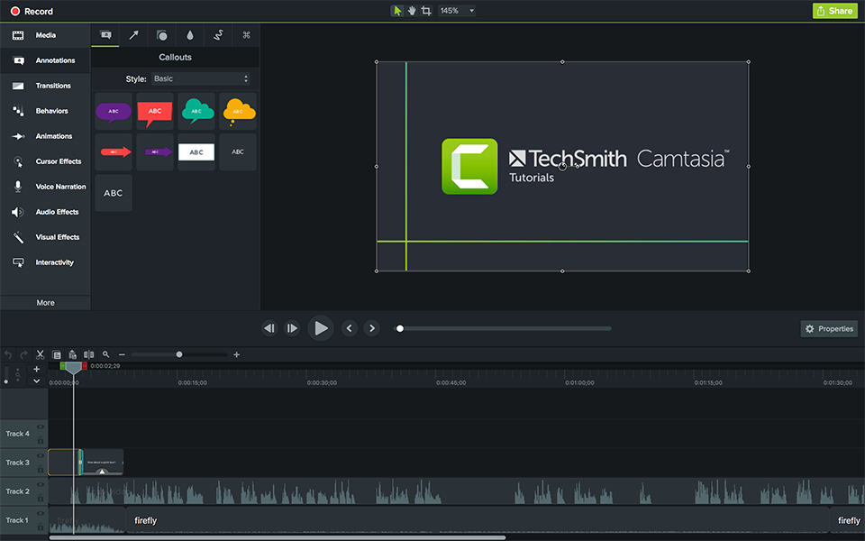 REVIEW - CAMTASIA STUDIO 2018 from TECHSMITH by Kevin P. McAuliffe -  ProVideo Coalition