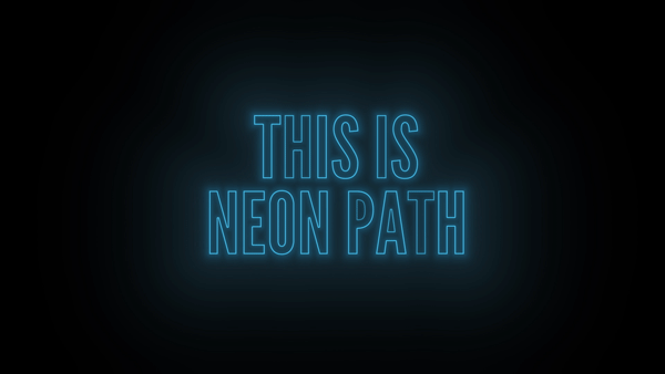 Neon Path Effect from Ignite Pro by HitFilm