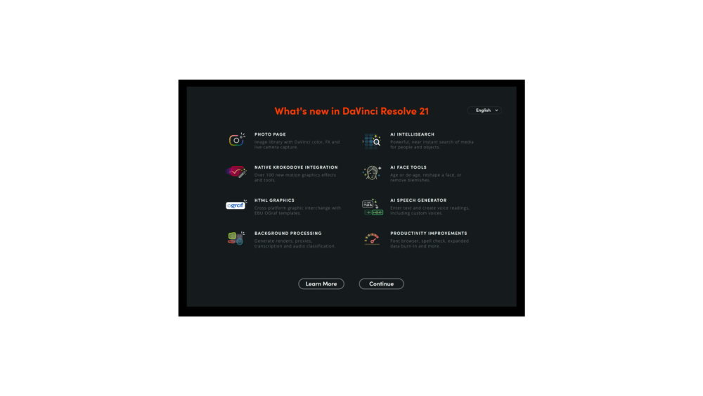 New in Davinci Resolve 21