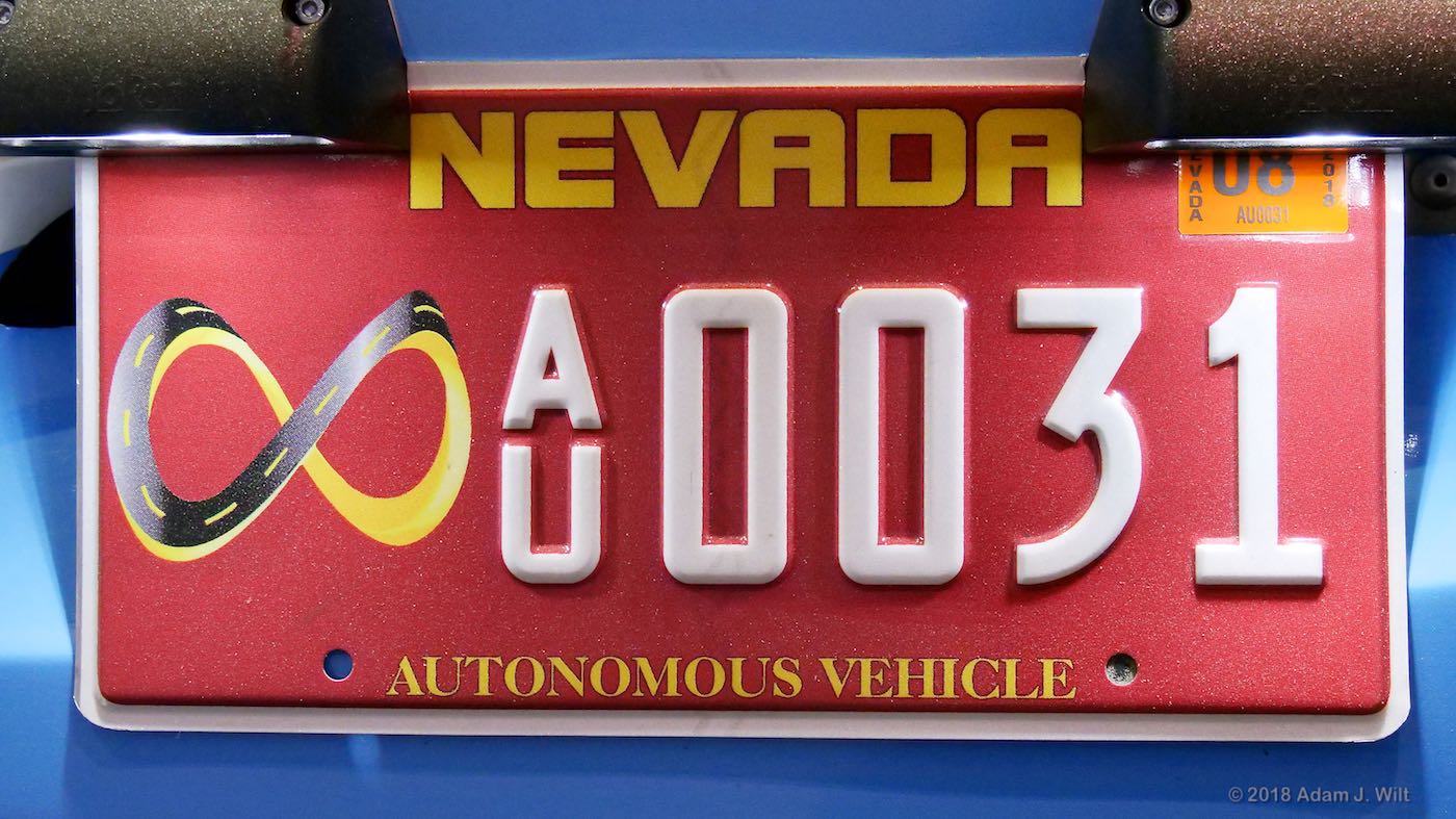 Nevada AV license plate