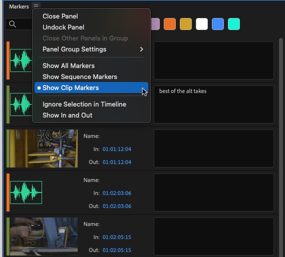 Tool Tip Tuesday for Adobe Premiere Pro: Selectively Show Certain Markers 11 Tool Tip Tuesday for Adobe Premiere Pro: Selectively Show Certain Markers 11