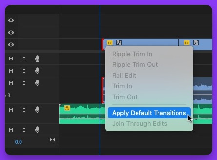 Tool Tip Tuesday for Adobe Premiere Pro: Apply Transition To Playhead 7
