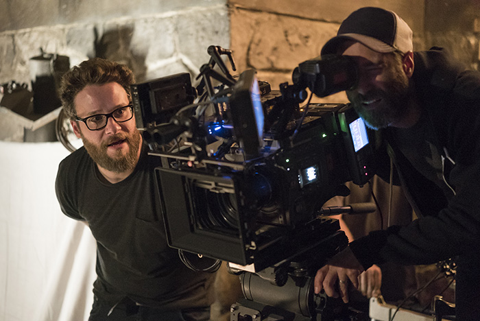 Seth Rogen; BTS - Preacher _ Season 1, Pilot - Photo Credit: Lewis Jacobs/Sony Pictures Television/AMC