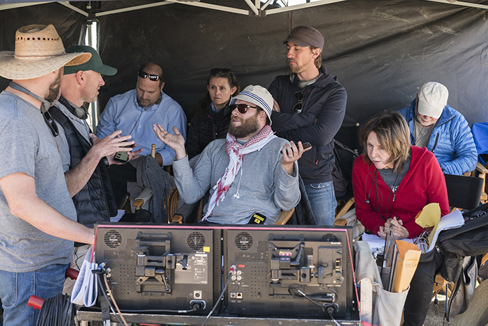 Seth Rogen; BTS - Preacher _ Season 1, Pilot - Photo Credit: Lewis Jacobs/Sony Pictures Television/AMC