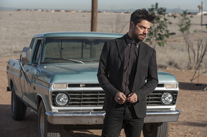 Dominic Cooper as Jesse Custer - Preacher _ Season 1, Episode 1 - Photo Credit: Lewis Jacobs/Sony PIctures Televsion/AMC