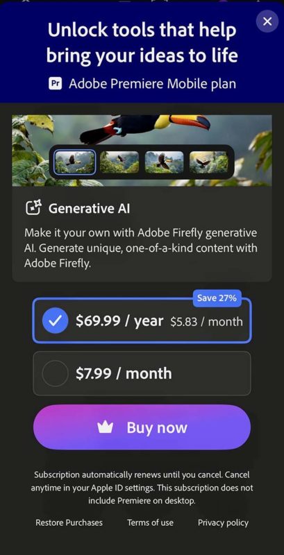 Adobe Premiere on iPhone: now available 4 Adobe Premiere on iPhone: now available 4