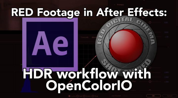 Using RED files in HDR After Effects Projects 1