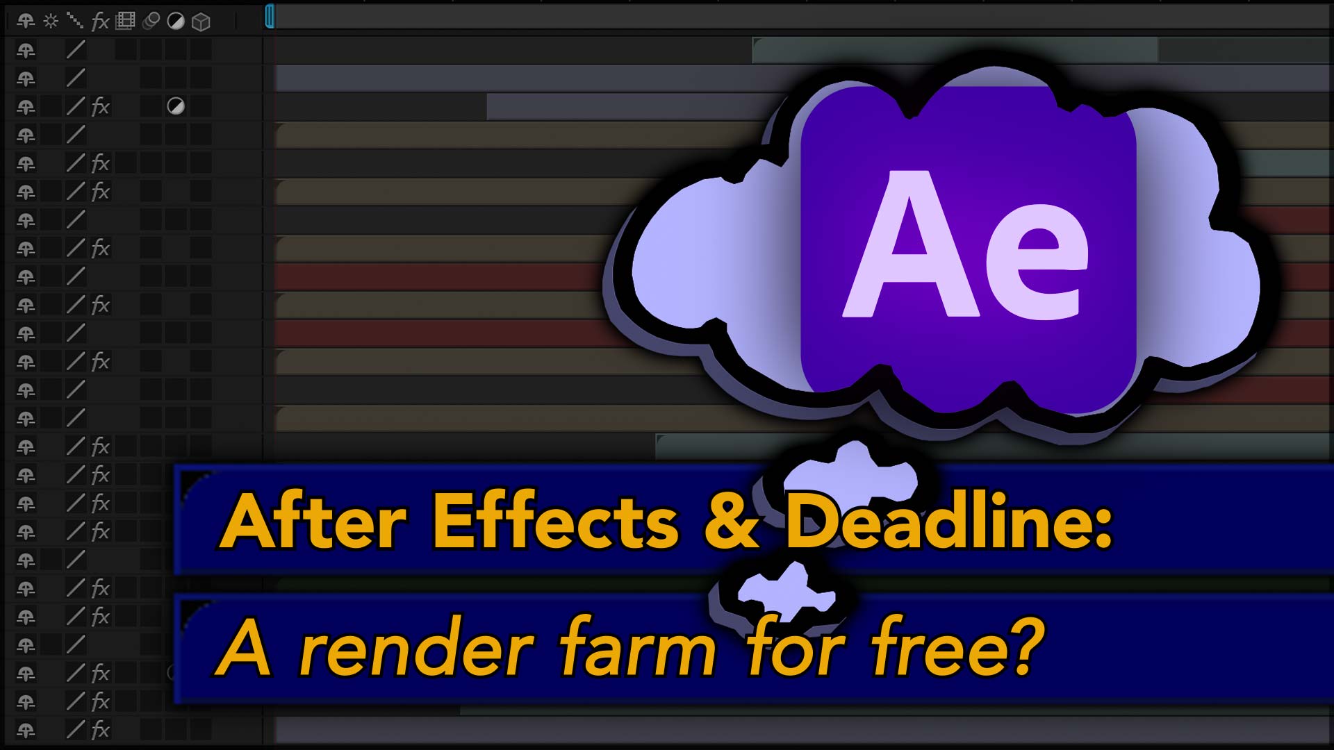 After Effects: Using Deadline for a Render Farm 17