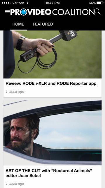 Introducing the ProVideo Coalition PVC News app for iOS and Android 2