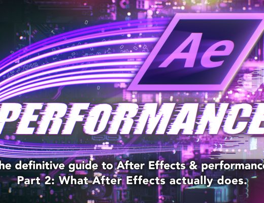 After Effects & Performance. Part 2: What After Effects actually does 17