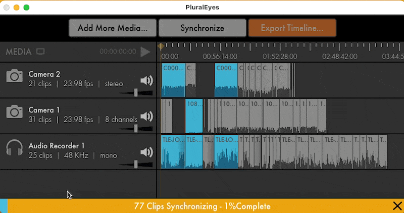Audio Waveform Sync Shootout: PluralEyes vs Syncaila 8