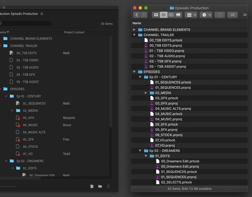 Productions: a new workflow coming to Adobe Premiere Pro 3