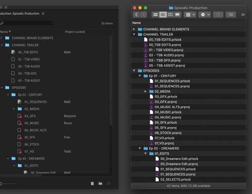 Productions: a new workflow coming to Adobe Premiere Pro 1