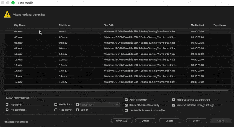 Tool Tip Tuesday for Adobe Premiere Pro: Understanding the Status column 16 Tool Tip Tuesday for Adobe Premiere Pro: Understanding the Status column 16