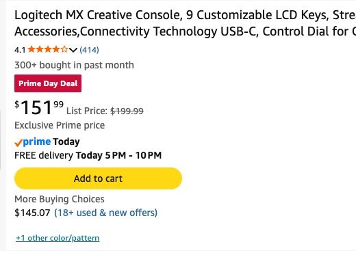 Still time to get an editing control surface during Amazon Prime Day 16
