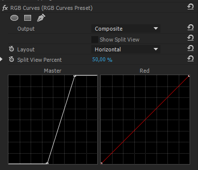 RGB Curves Settings