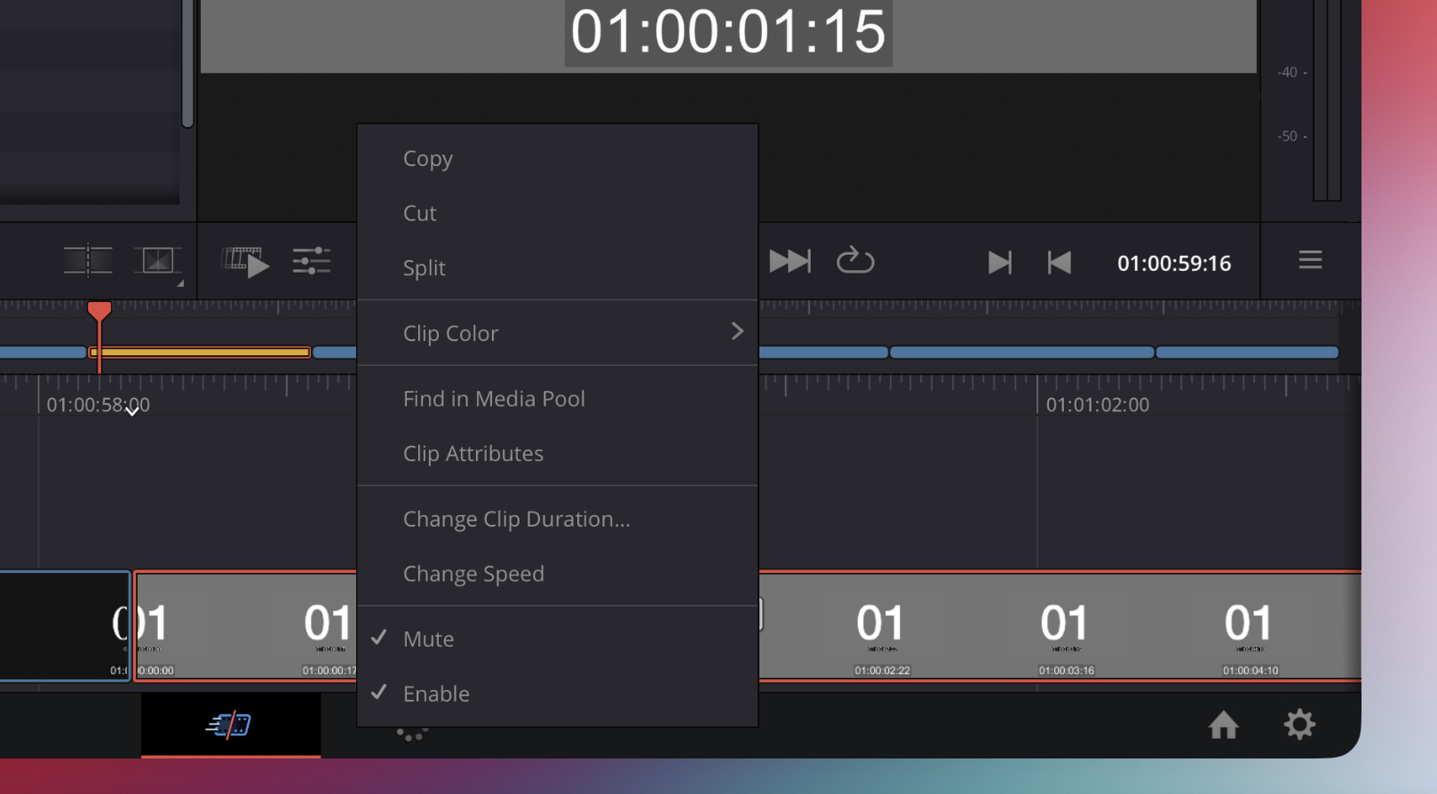Kicking the Tires on Resolve for iPad 9