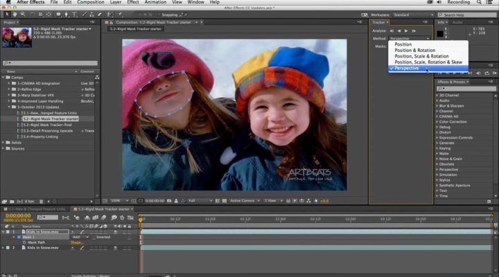 After Effects Rigid Mask Tracker