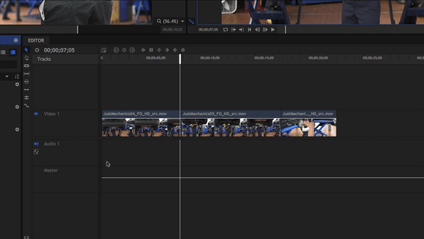 HitFilm Pro's Ripple edit tool is a destructive process