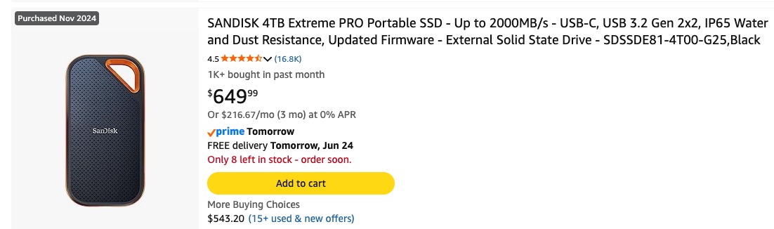 Any good external SSD deals for Amazon Prime Day? 20 Any good external SSD deals for Amazon Prime Day? 20