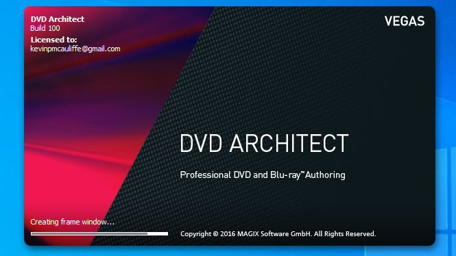 DVD Architect Splashpage