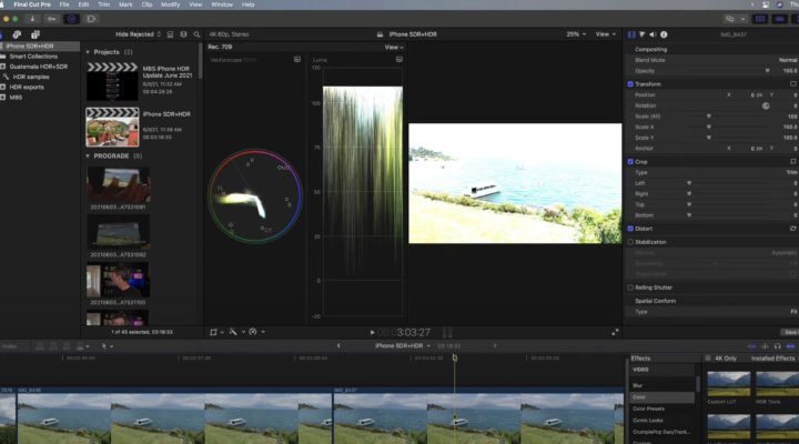 Editing iPhone HDR Video in Final Cut Pro 1